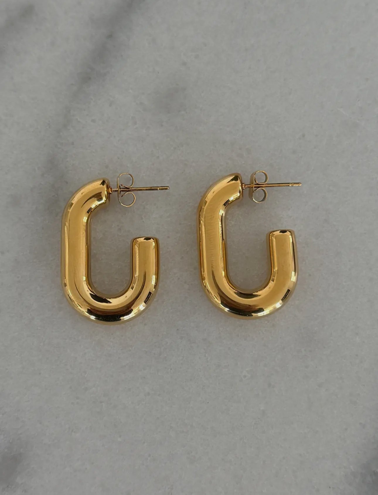 Oval Hoop Earrings