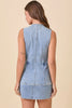 Denim Bow Vest