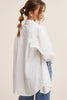White Poplin Button Down